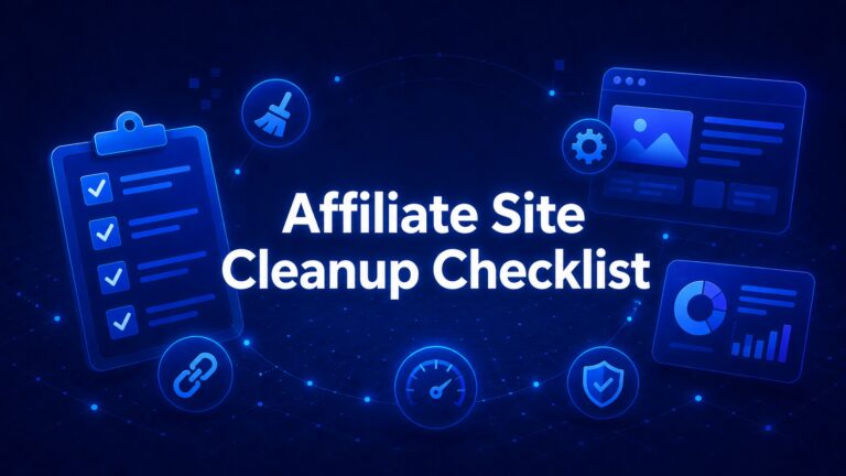 Affiliate Website Cleanup Checklist for WordPress