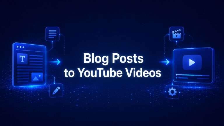 How to Turn Blog Posts Into YouTube Videos With AI